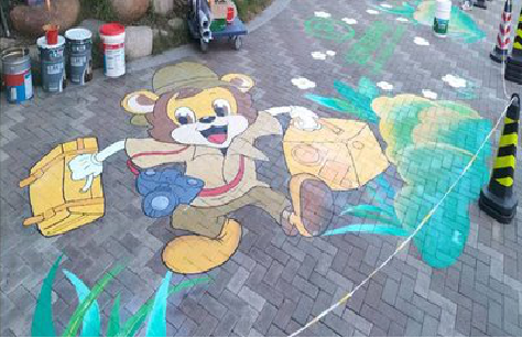 德化夏季画地面彩绘会遇到的问题