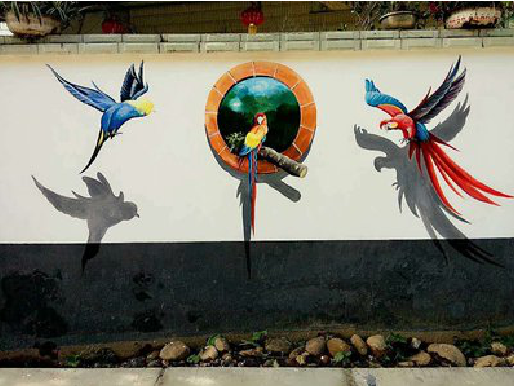 德化视觉错位-3D墙绘设计