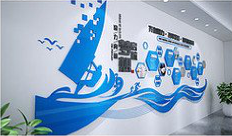 德化海浪主题文化墙如何设计？