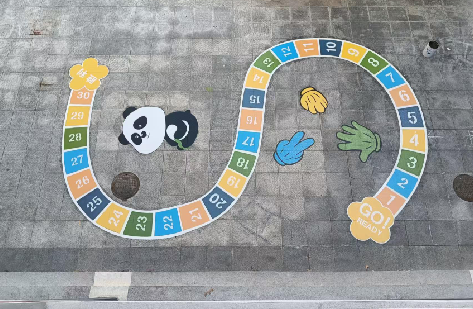 德化地面游戏彩绘