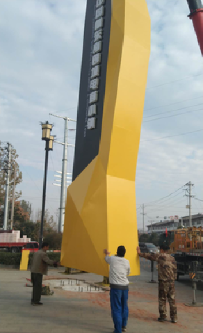 德化标识标牌的安装方法。