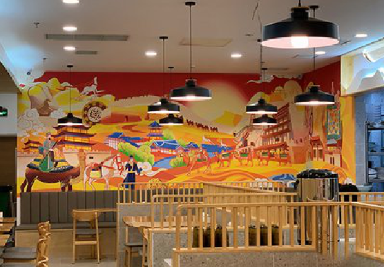 德化商业空间彩绘介绍。