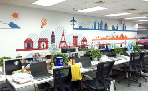 德化教你设计办公室墙绘的方法。