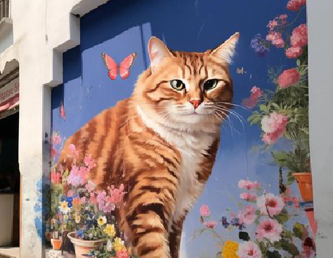 德化自己绘制有个性的手绘墙