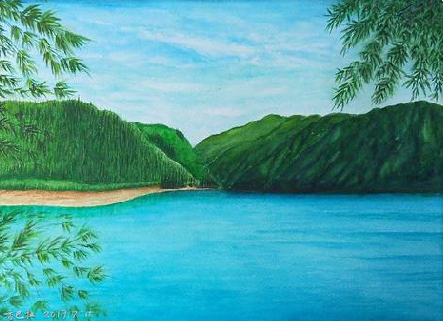 德化在墙绘中，如何绘画绿水青山？